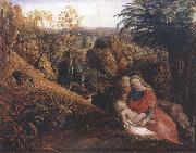 Rest on the Flight into Egypt or Holy Family, Samuel Palmer